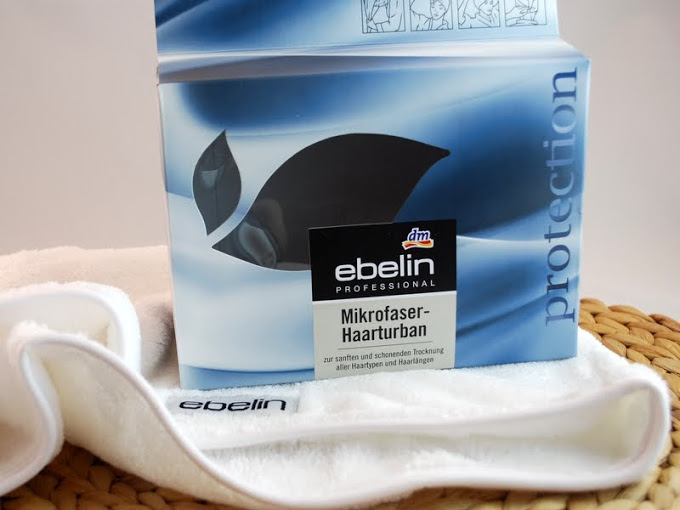 Mikrofaser Haarturban von Ebenlin bei dm für schneller trockene Haare nach dem Haare waschen