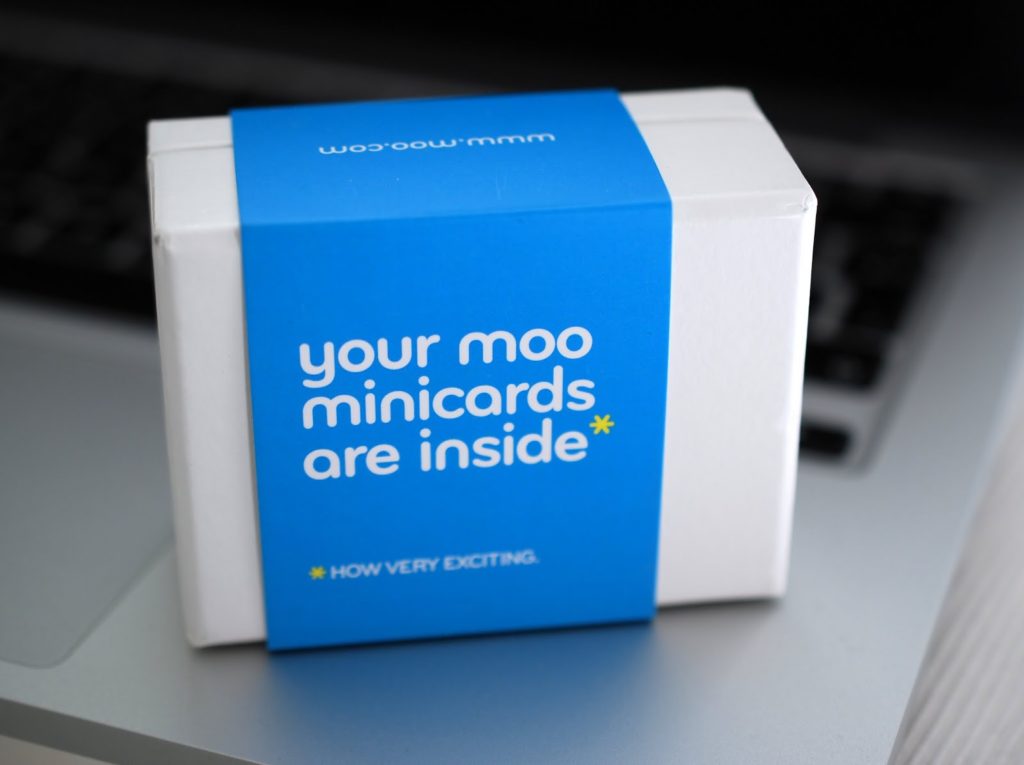Blog Visitenkarten Mini Cards von Moo