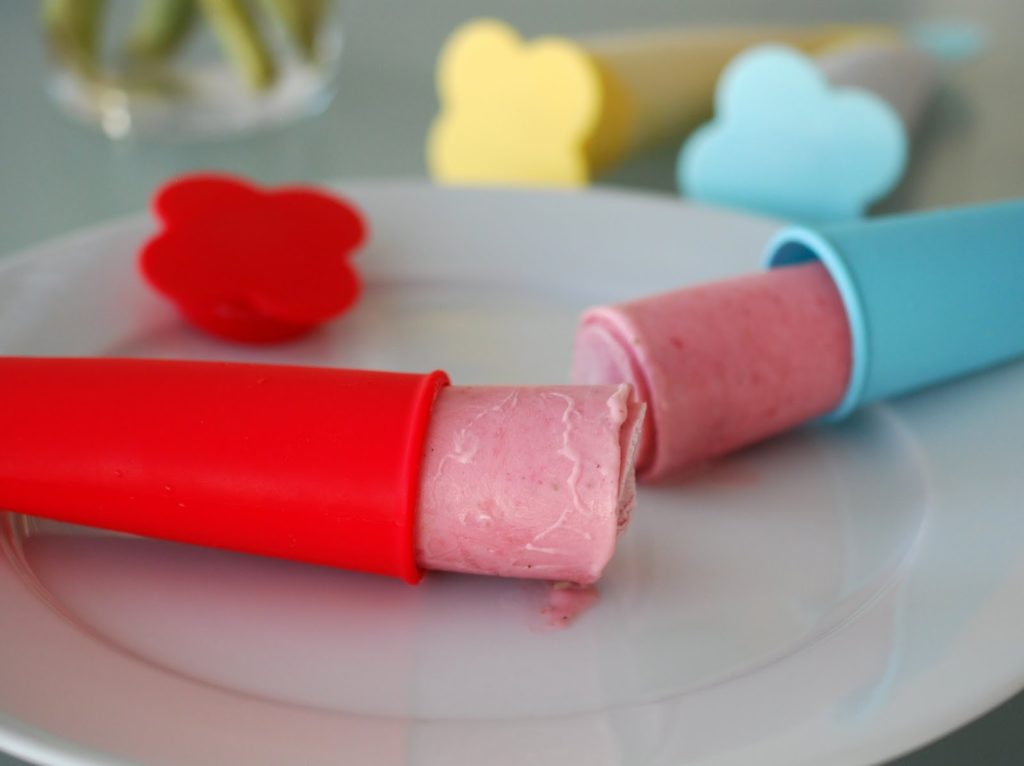 Tchibo Eisbereiter Silikonformen Erdbeer-Quark-Eis Rezept