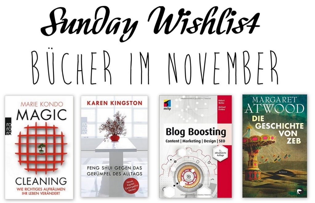 Sunday Wishlist: Bücher im November Sunday Wishlist: Bücher im November
