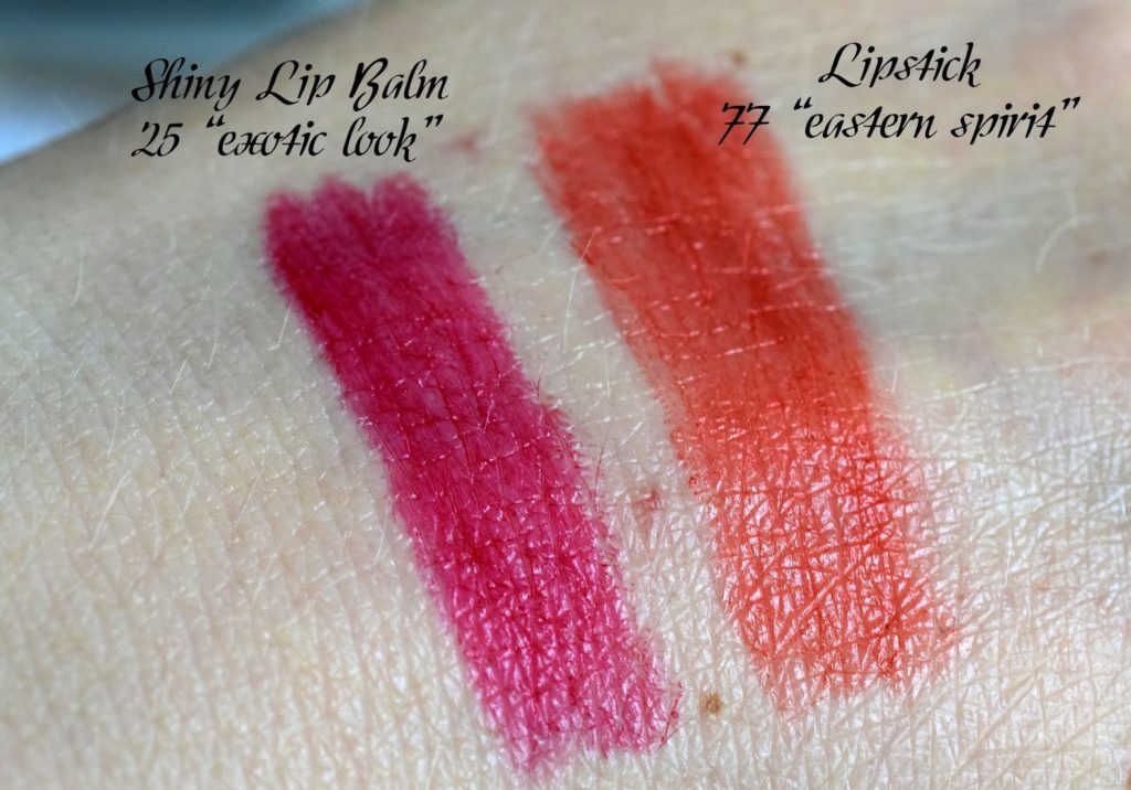 Misslyn Oriental Spirit Kollektion Swatches Lipstick 77 Eastern Spirit und Color Kiss Shiny Lip Balm 25 Exotic Look Misslyn Oriental Spirit Kollektion Swatches Lipstick 77 Eastern Spirit und Color Kiss Shiny Lip Balm 25 Exotic Look