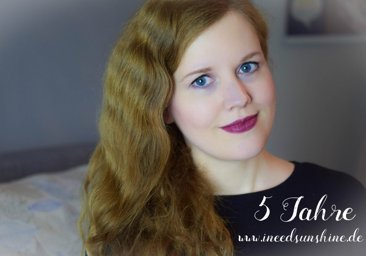 I need sunshine Blog Geburtstag 5 Jahre