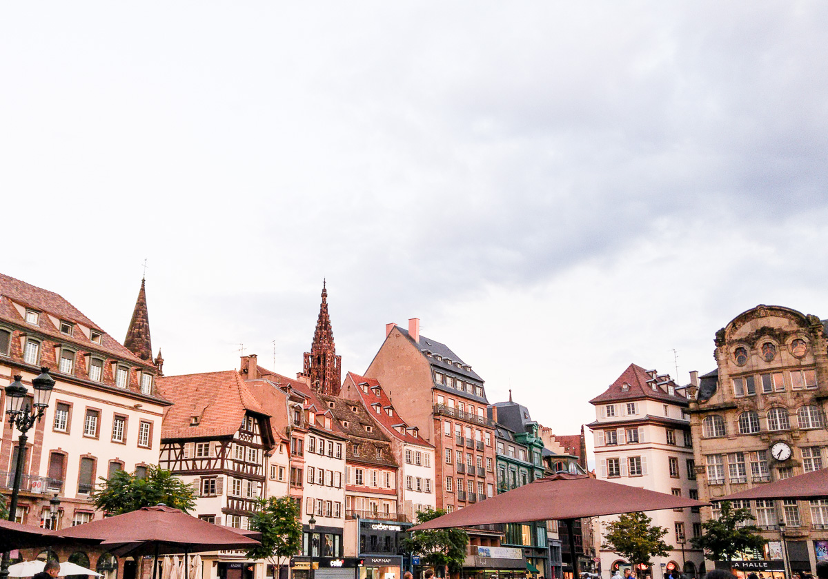 Straßburg Altstadt Städteurlaub mit Baby und Fahrrad Tour am Rhein