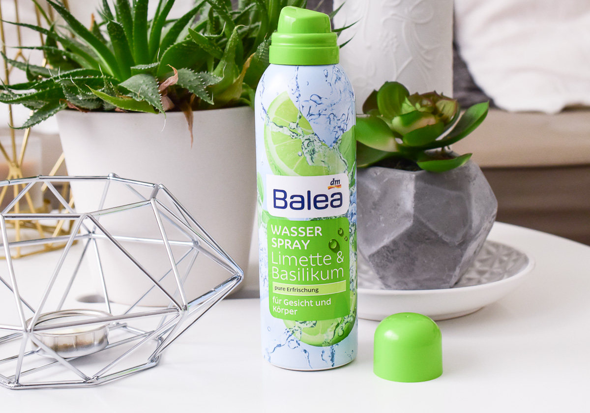 Balea Wasserspray Cocos Limette Basilikum Erfrischendes Aqua Spray dm Drogerie Wasser Spray für Gesicht und Körper im Sommer bei dm kaufen Make up fixieren