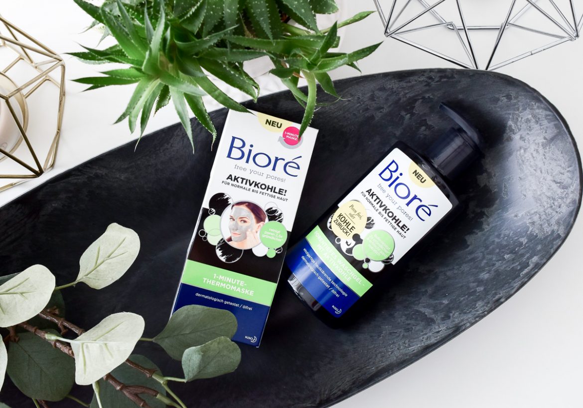 Bioré Erfahrungen Aktivkohle Maske und Waschgel sowie Backpulver gegen Haut Unreinheiten große Poren und Pickel bei dm kaufen und testen