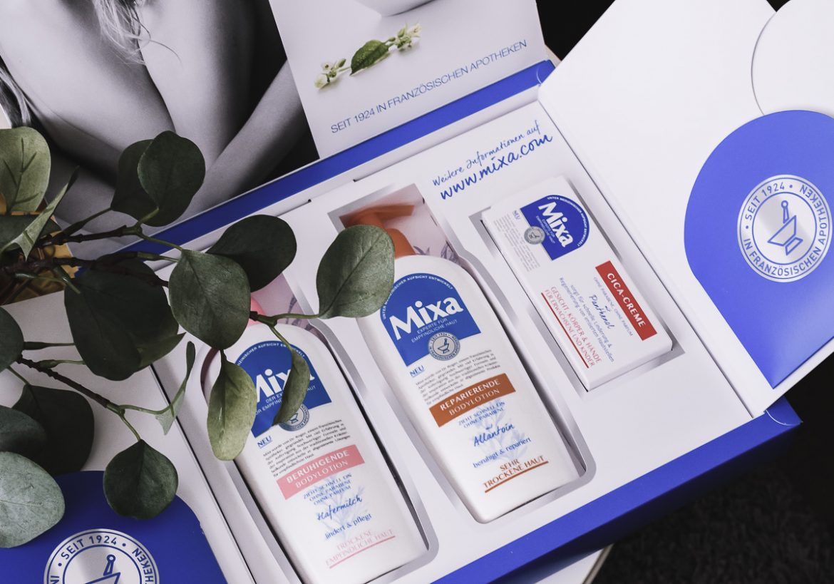 Mixa Kosmetik Produkte empfindliche Haut Gesichtspflege Bodylotion Cica Creme Erfahrungen