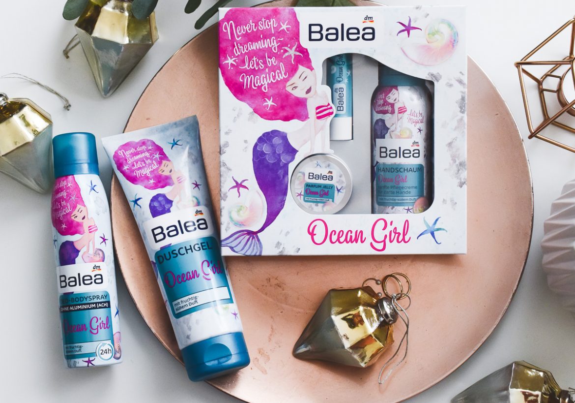 Balea Ocean Girl dm Neuheit im Test Duschgel Deo Body Spray Geschenkset Handschaum Lippenpflege Duft Jelly Erfahrungen limitiert