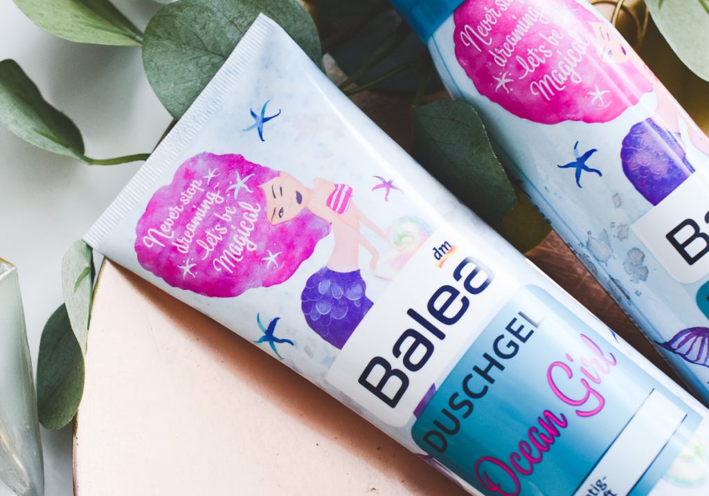 Balea Ocean Girl dm Neuheit im Test Duschgel Deo Body Spray Geschenkset Handschaum Lippenpflege Duft Jelly Erfahrungen limitiert