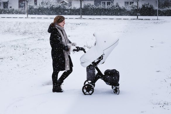 Stokke Xplory Kinderwagen im Test Erfahrungen Baby Kleinkind Kombi Kinderwagen Winter Kit