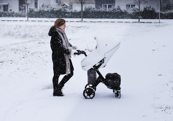 Stokke Xplory Kinderwagen im Test Erfahrungen Baby Kleinkind Kombi Kinderwagen Winter Kit
