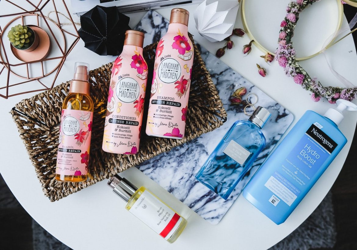 Beauty Favoriten im Juni mit Langhaarmädchen Haarpflege von dm im Test, Pflegefavoriten und Sommerparfum