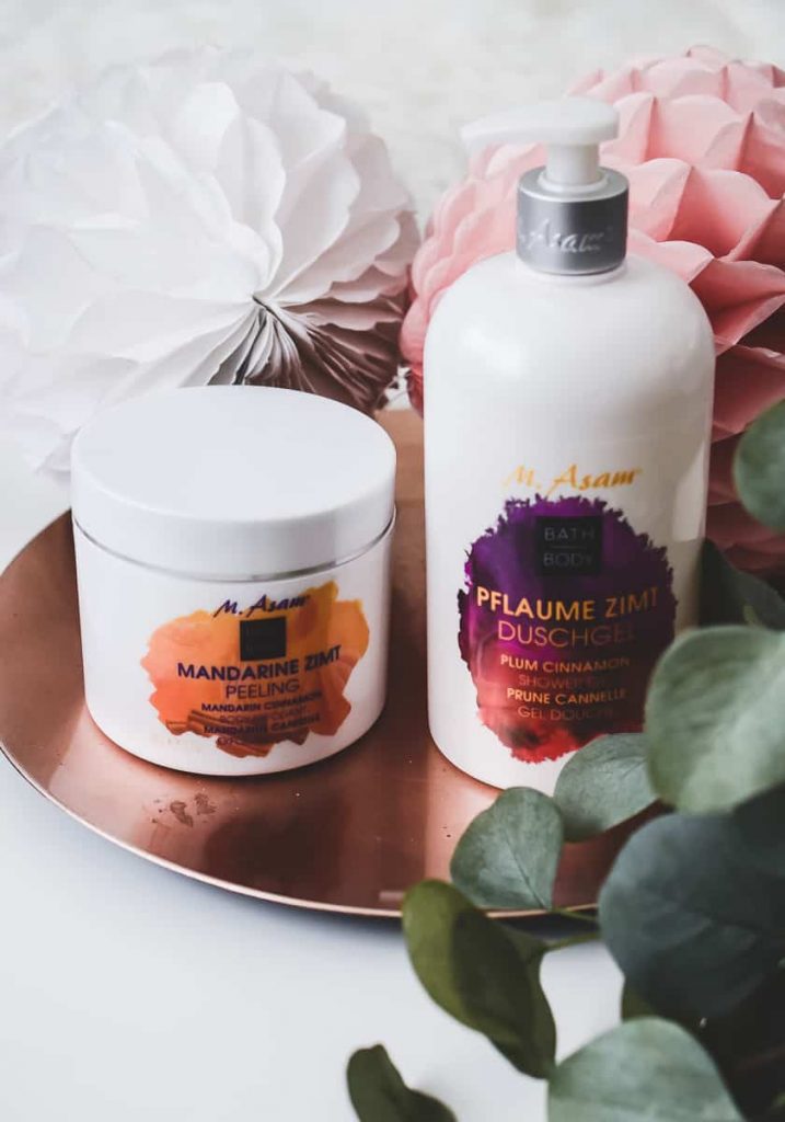 M.Asam Mandarine Zimt und Pflaume Zimt Körper Peeling und Duschgel Erfahrungen im Test Bericht auf Ineedsunshine