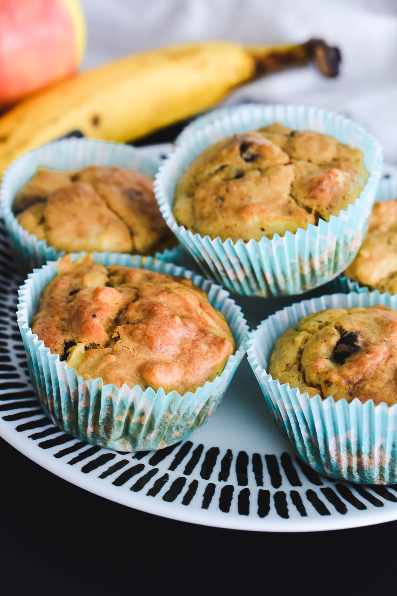 Apfel Bananen Muffins: Gesundes Rezept - perfekt für Kinder!
