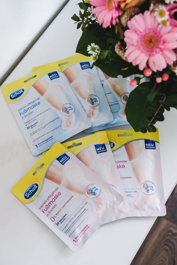 Scholl Fußmaske in Socken Erfahrungen und Gewinnspiel auf Ineedsunshine