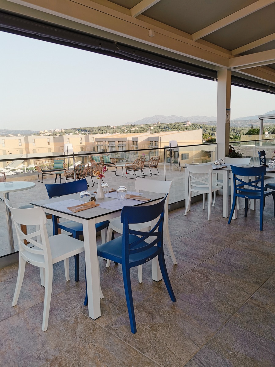 Kreta Kiani Beach Resort Roof Top Restaurant
