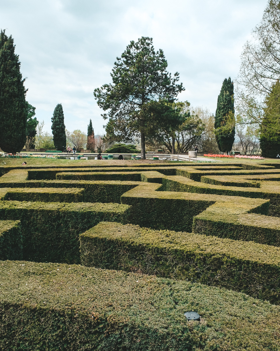 Labyrinth im Sigurta Park in Italien