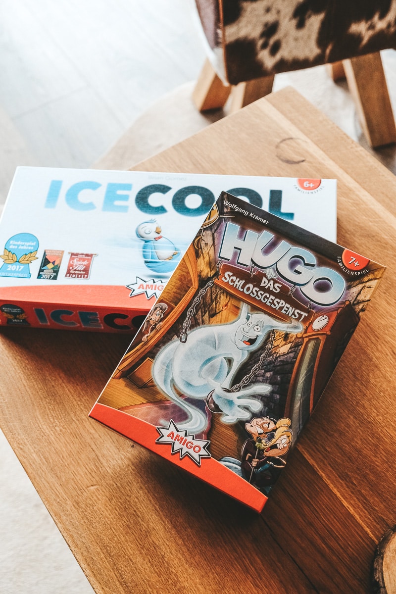 AMIGO Spiele in den Ferienhäusern von Alps Resorts Alpenchalets Biberwier Zugspitze Tirol Österreich