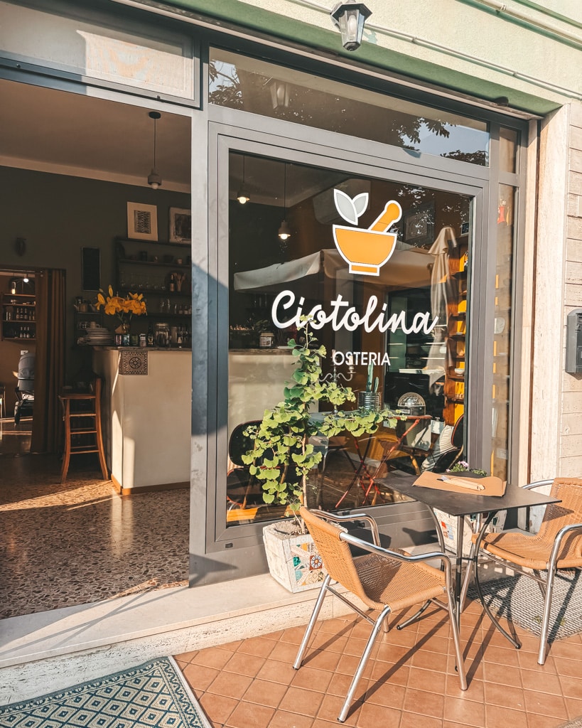 Cesenatico Ciotolina Vegetarisch essen Tipps 